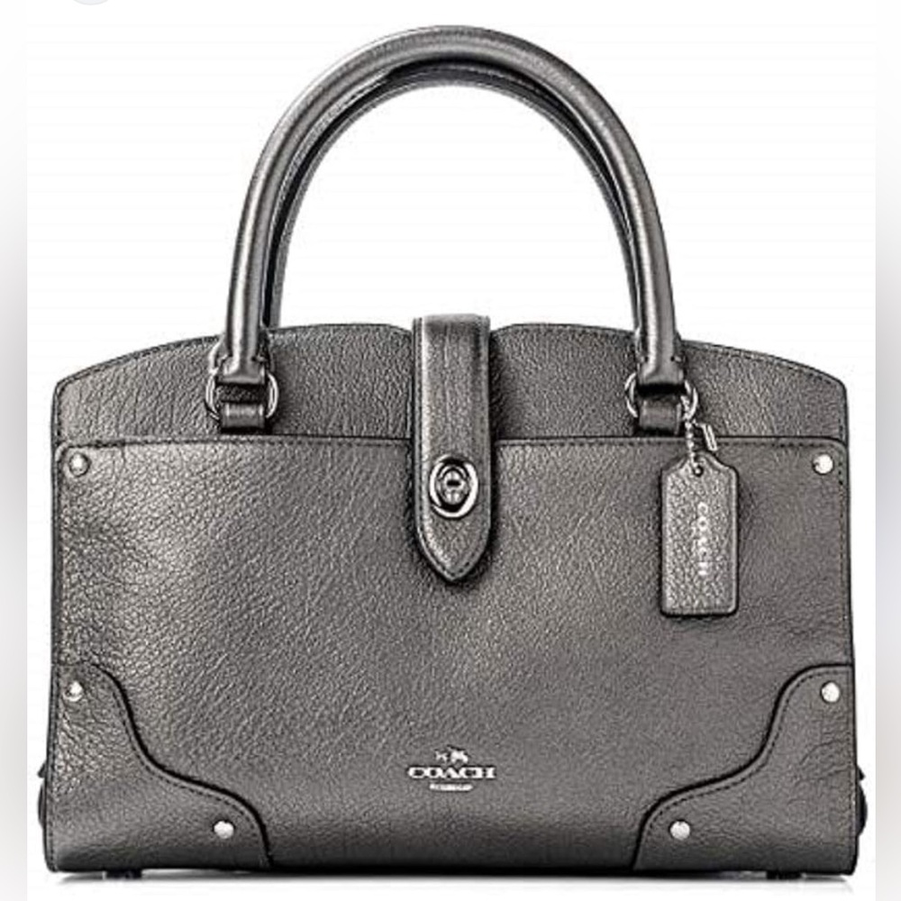 Coach Mercer metallic satchel/Crossbody